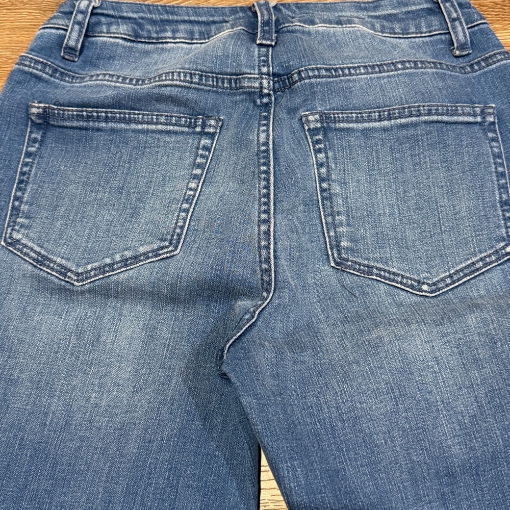 Draper James Patch Pocket Blue Flare Jeans - Picture 7 of 7